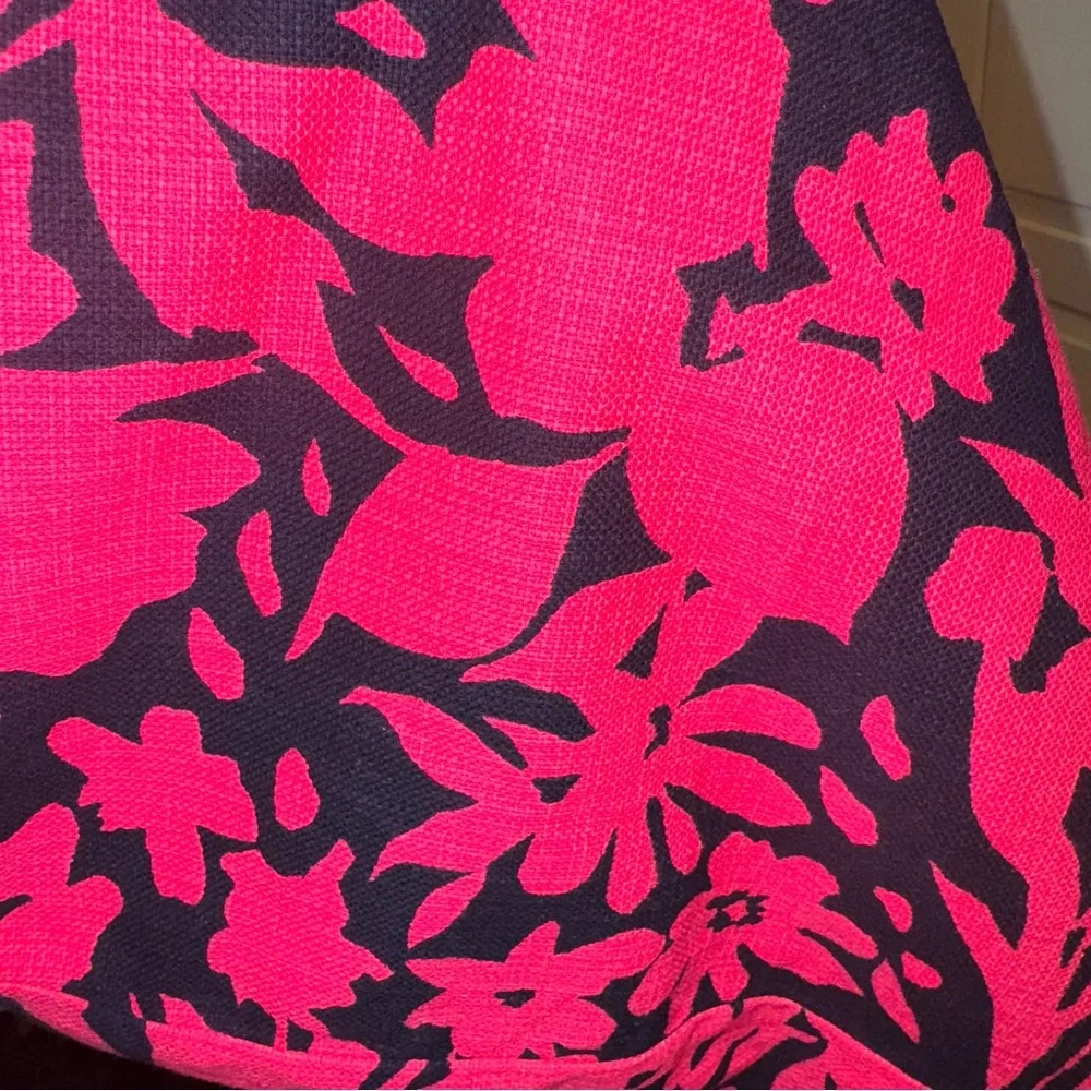 J. Crew Pencil Skirt Hot Pink/Navy- Size 2‎